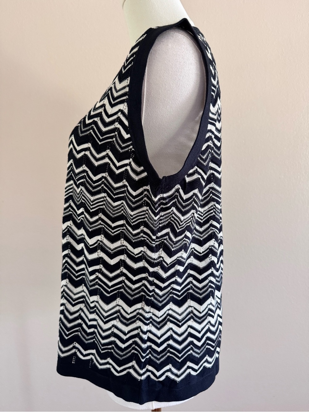 Missoni for Target Black & White Chevron Knit Tank - Picture 5 of 7